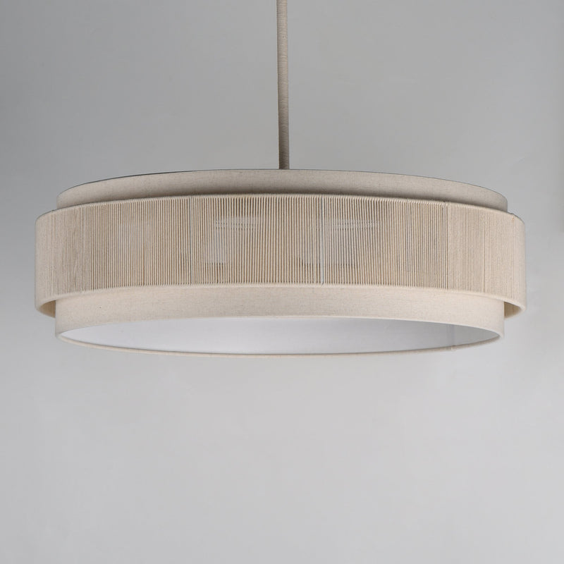 Seacliff 28" 4 Light Pendant in Natural Aged Brass