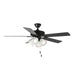89907FTBKWP - Basic-Max 52" Ceiling Fan in Black / Walnut / Pecan by Maxim