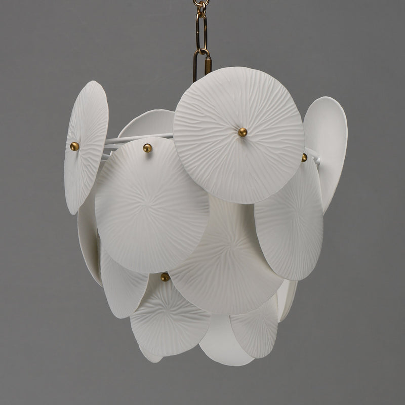 Isla 1 Light Pendant in Natural Aged Brass