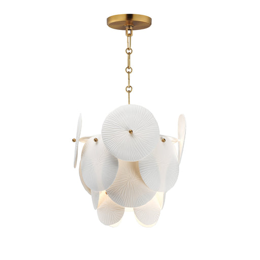 Isla 1 Light Pendant in Natural Aged Brass