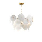 Isla 4 Light Pendant in Natural Aged Brass