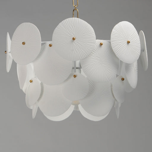 Isla 4 Light Pendant in Natural Aged Brass