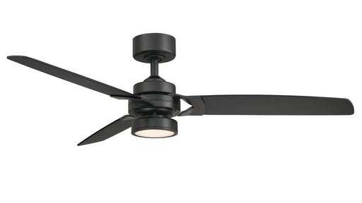 Amped 52" Ceiling Fan with LED Light in Black