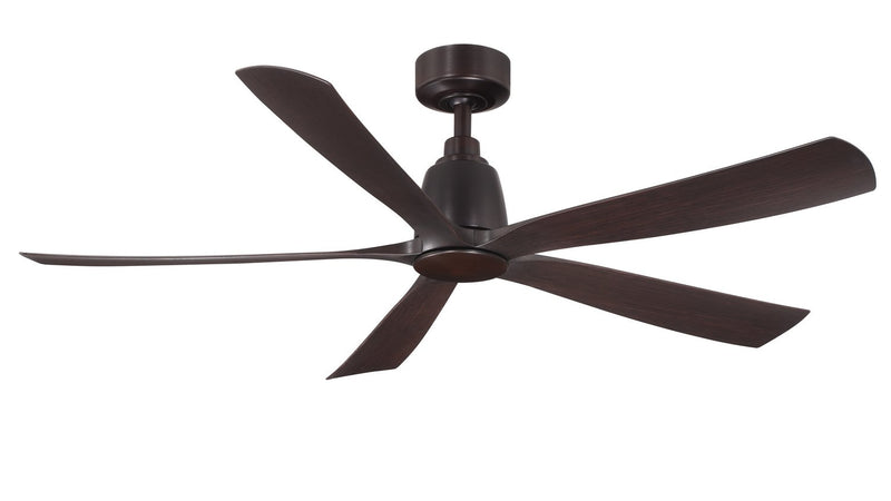 Kute5 52" Ceiling Fan in Dark Bronze / Dark Walnut Blades
