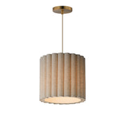 Penelope 1 Light Pendant in Natural Aged Brass