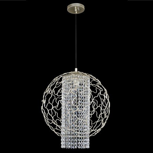 Mundo 4-Light 18" Pendant in Tarnished Silver