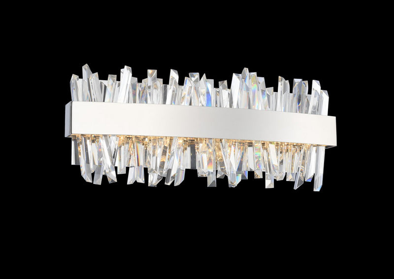 Glacier 18" LED Bath Vanity Light in Polished Chrome