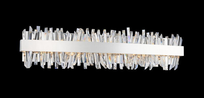Glacier 32" LED Bath Vanity Light in Polished Chrome