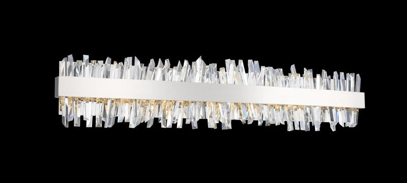 Glacier 38" LED Bath Vanity Light in Polished Chrome