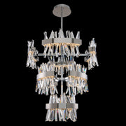 Glacier LED Foyer Chandelier in Polished Chrome