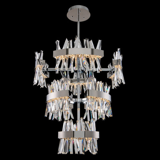 Glacier LED Foyer Chandelier in Polished Chrome