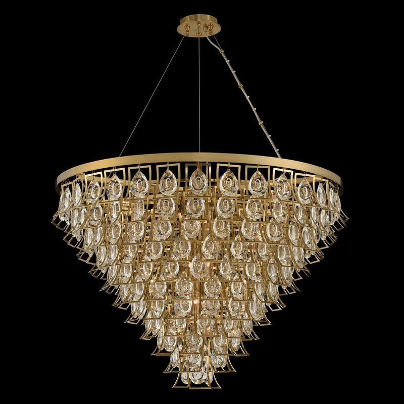 Carmella 18-Light Pendant in Brushed Brass