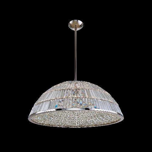 Doma 33" LED Pendant in Polished Nickel
