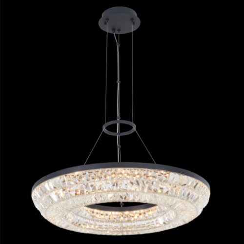 Zaga 26" LED Pendant in Matte Black