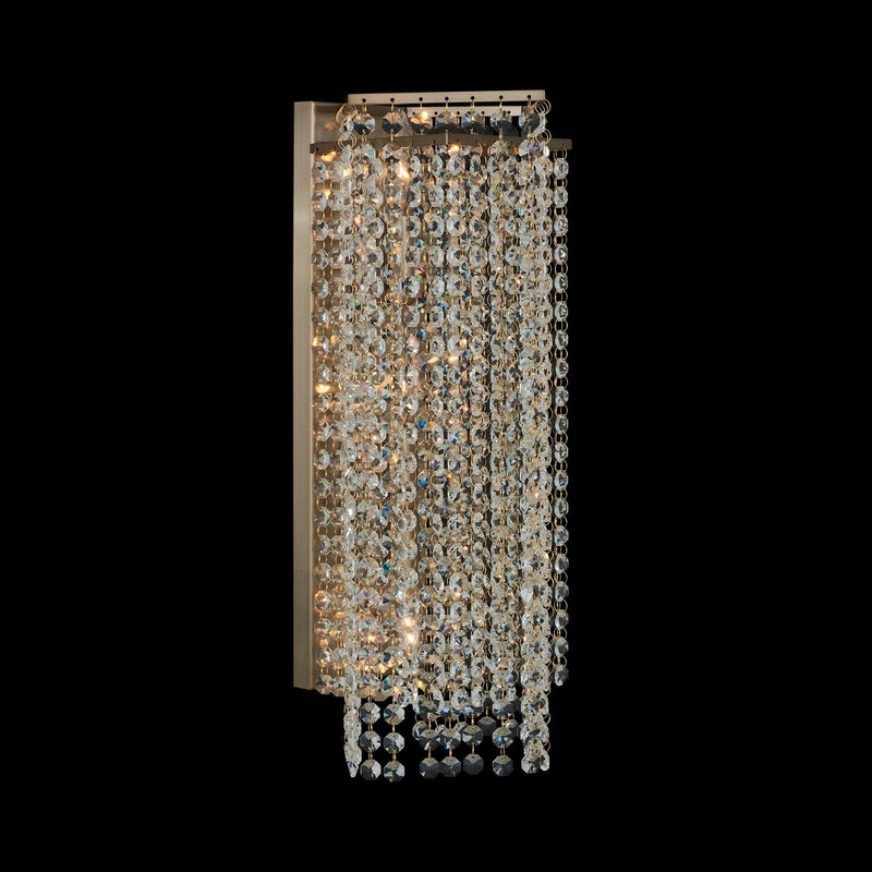 Cometa 3-Light Wall Sconce in Brushed Champagne Gold