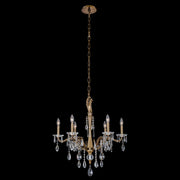 Venere 6-Light Chandelier in Historic Brass