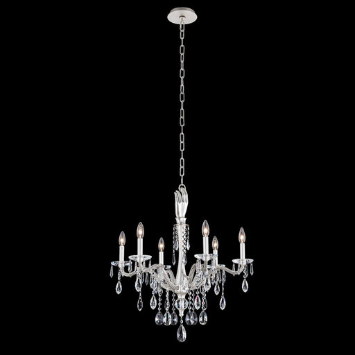Venere 6-Light Chandelier in Pewter