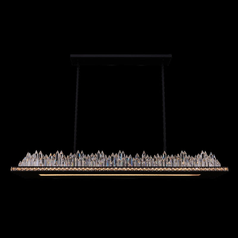 Orizzonte 44" LED Linear Pendant in Matte Black