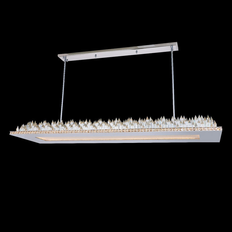Orizzonte 60" LED Linear Pendant in Polished Chrome