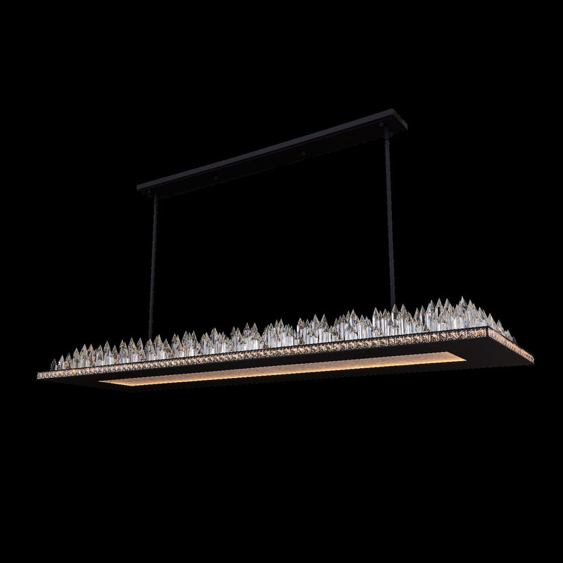Orizzonte 60" LED Linear Pendant in Matte Black