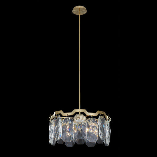 Piatta 4-Light Chandelier in Brushed Brass