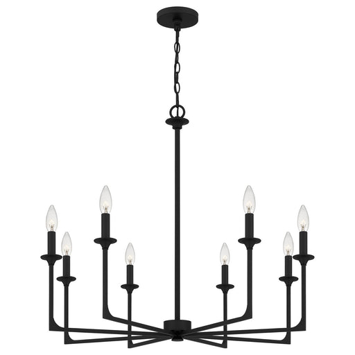 Prescott 8-Light Chandelier in Matte Black