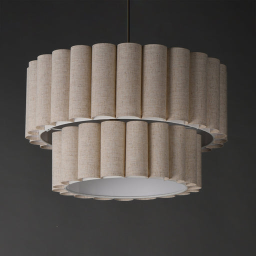 Penelope 4 Light Pendant in Natural Aged Brass