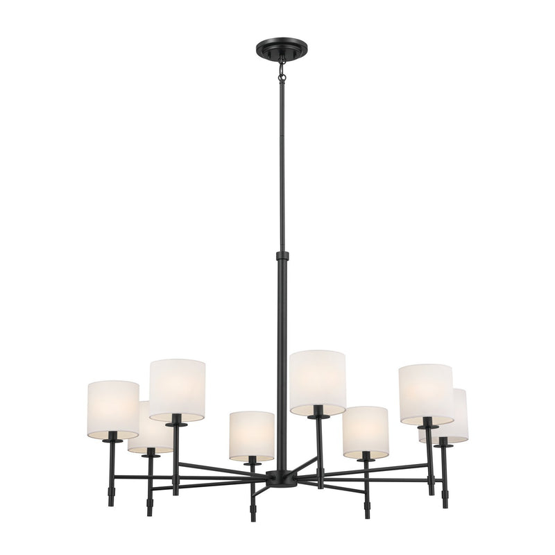Ali 8-Light Chandelier in Black