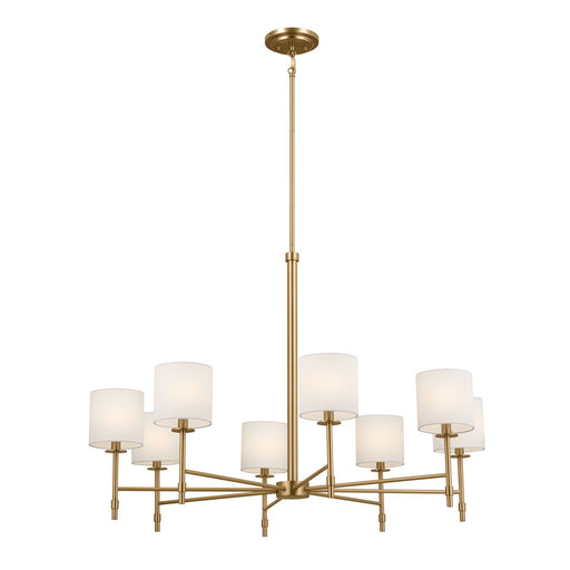 Ali 8-Light Chandelier in Brushed Natural Brass