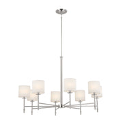 Ali 8-Light Chandelier in Polished Nickel