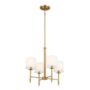 Ali 4-Light Chandelier in Brushed Natural Brass