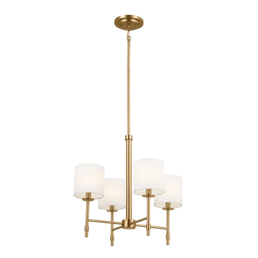 Ali 4-Light Chandelier in Brushed Natural Brass
