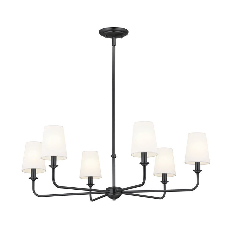 Pallas 6-Light Chandelier in Black