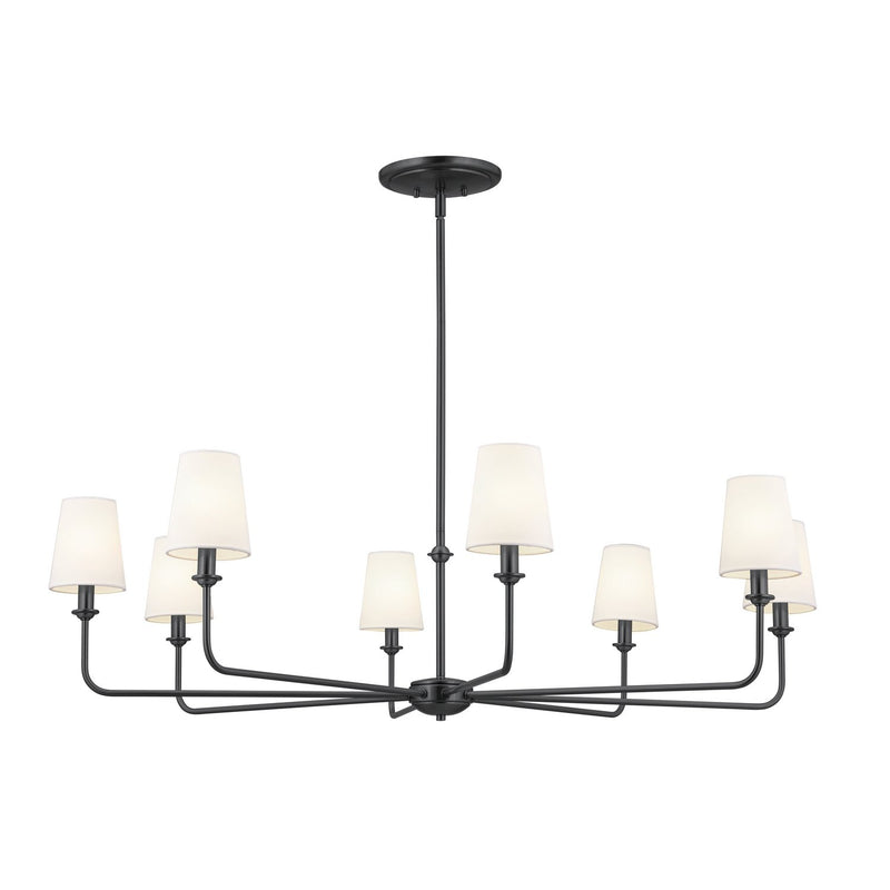Pallas 8-Light Chandelier in Black