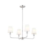 Pallas 4-Light Chandelier in Polished Nickel