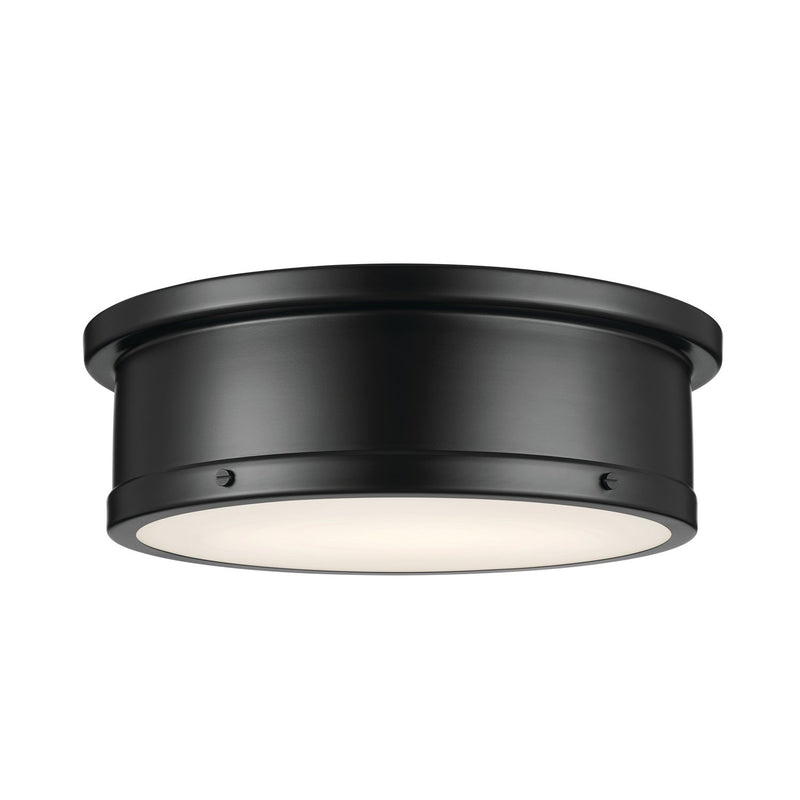 Serca 3-Light Flush Mount in Black