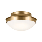 Bretta 2-Light Flush Mount in Brushed Natural Brass