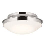 Bretta 3-Light Flush Mount in Polished Nickel