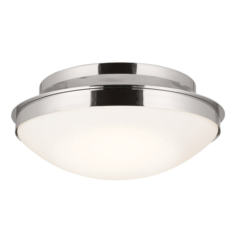 Bretta 3-Light Flush Mount in Polished Nickel