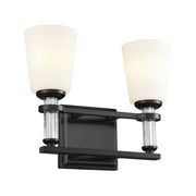 Rosalind 2-Light Bath Vanity Light in Black