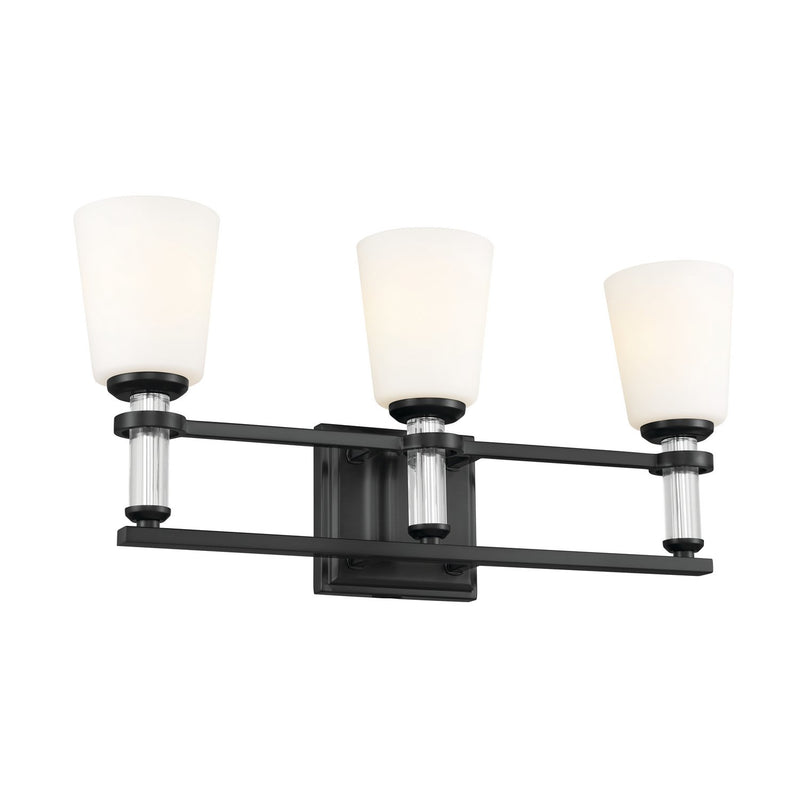 Rosalind 3-Light Bath Vanity Light in Black