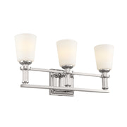 Rosalind 3-Light Bath Vanity Light in Polished Nickel