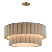 Penelope 5 Light Pendant in Natural Aged Brass