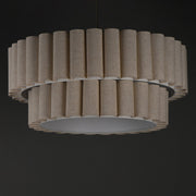Penelope 5 Light Pendant in Natural Aged Brass