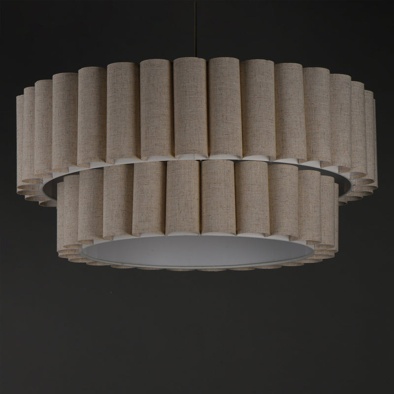 Penelope 5 Light Pendant in Natural Aged Brass
