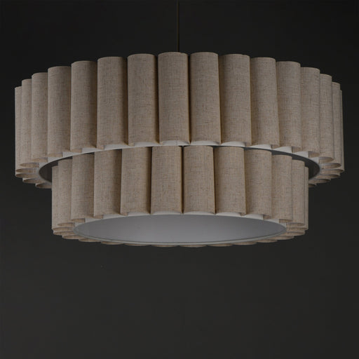 Penelope 5 Light Pendant in Natural Aged Brass