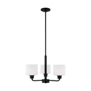 Canfield 3-Light Chandelier in Midnight Black