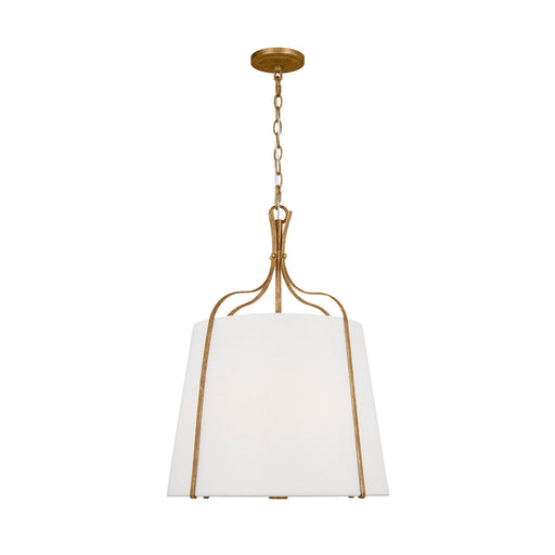 Leander Medium 3-Light Pendant in Antique Gild