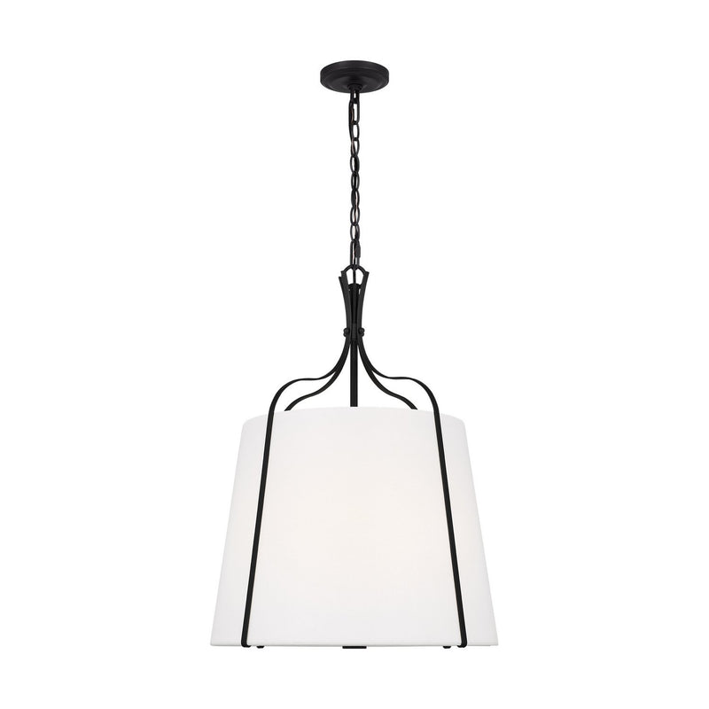 Leander Medium 3-Light Pendant in Smith Steel