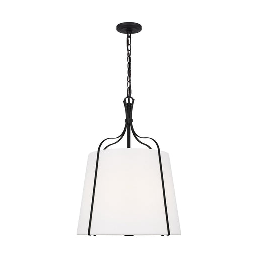 Leander Medium 3-Light Pendant in Smith Steel